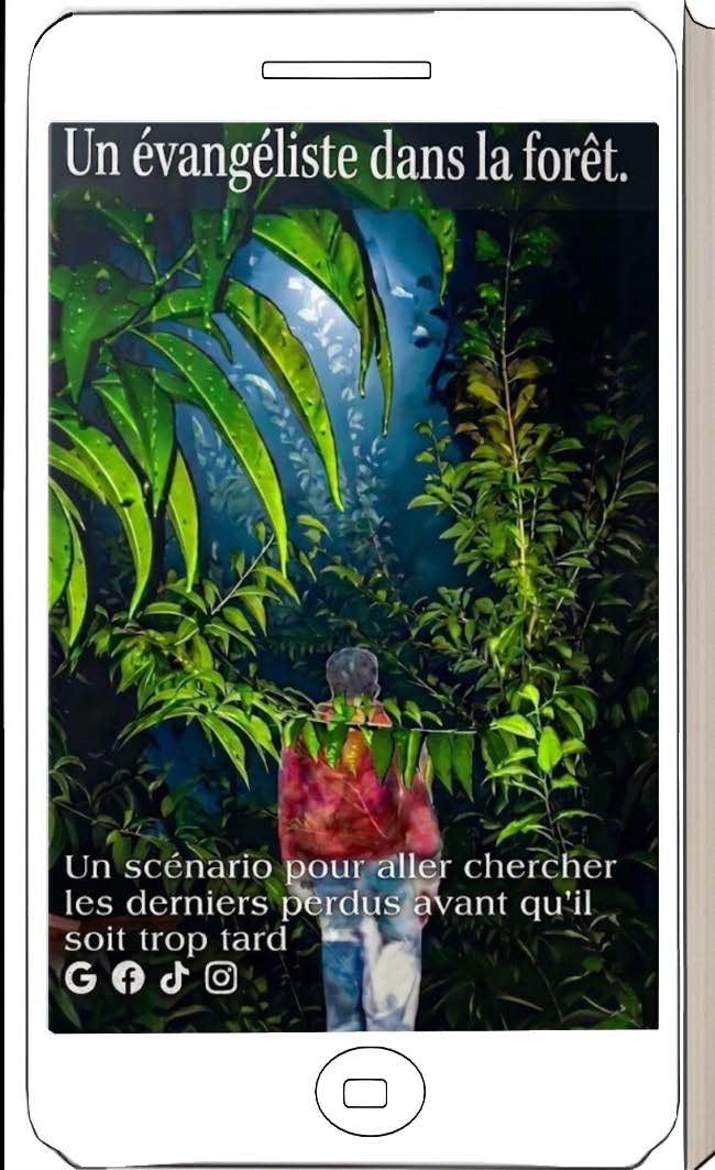 Illustration pour un livre publié : Un évangéliste dans la forêt