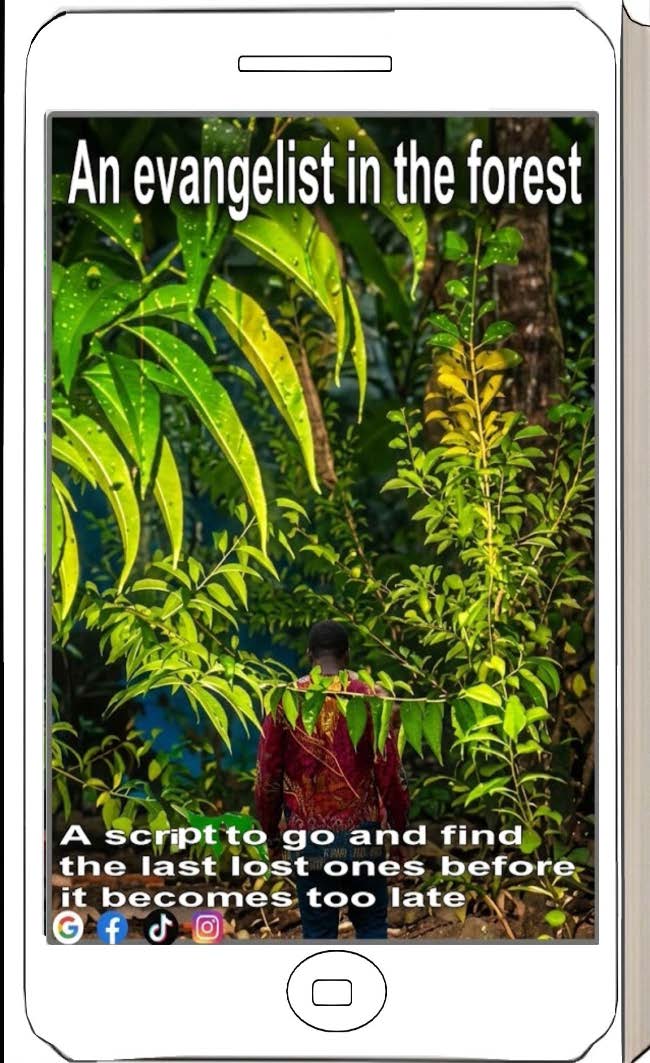 Illustration pour un livre publié : An evangelist in the forest