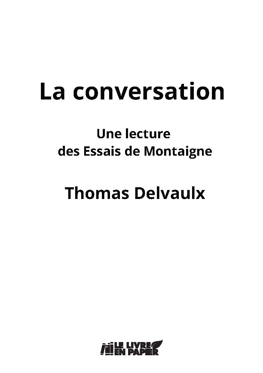 Illustration pour un livre publié : La conversation