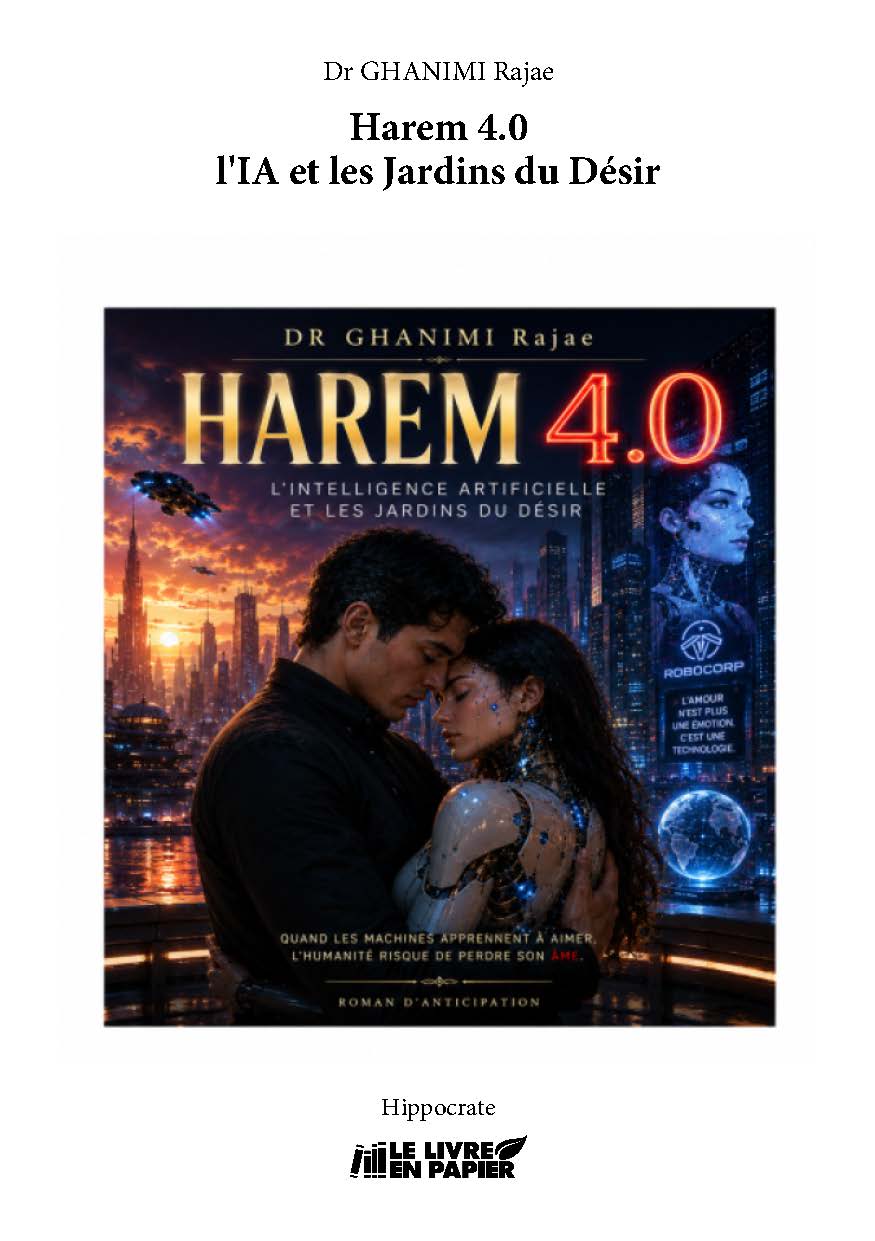 Illustration pour un livre publié : Harem 4.0 : L'Intelligence Artificielle et les Jardins du Désir