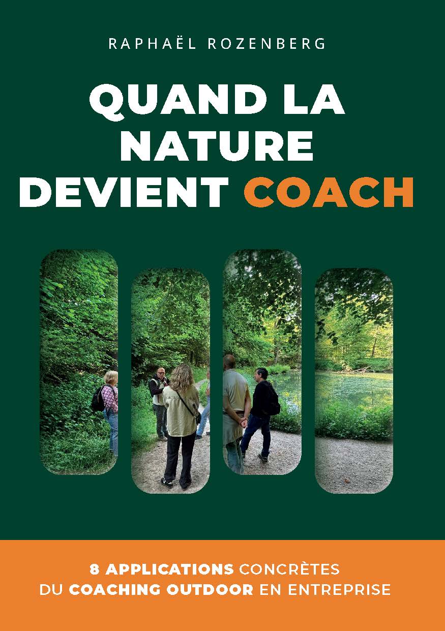 Illustration pour un livre publié : Quand la nature devient coach - 8 applications concrètes du coaching outdoor en entreprise -