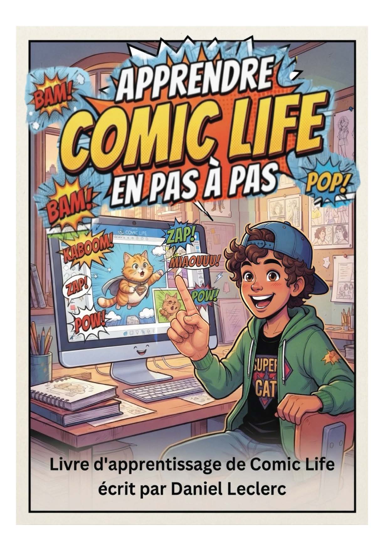 Illustration pour un livre publié : APPRENDRE COMIC LIFE en pas à pas