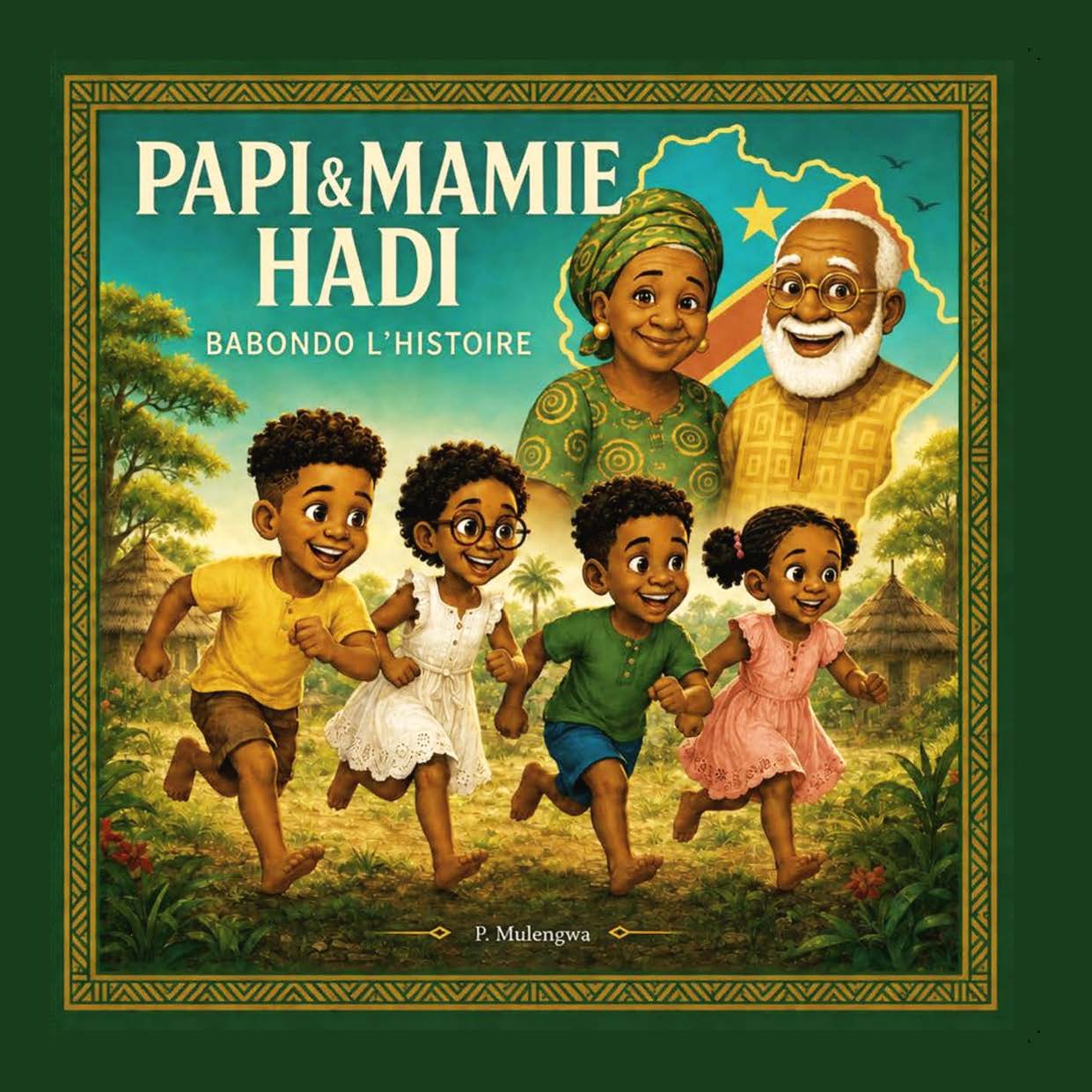 Illustration pour un livre publié : PAPI & MAMI HADI - BABONDO L'HISTOIRE