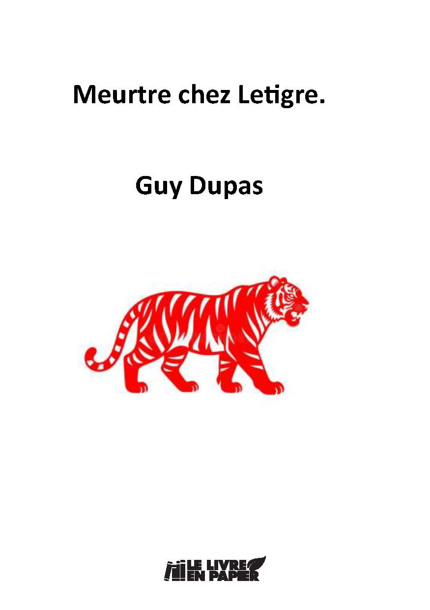 Illustration pour un livre publié : MEURTRE CHEZ LETIGRE