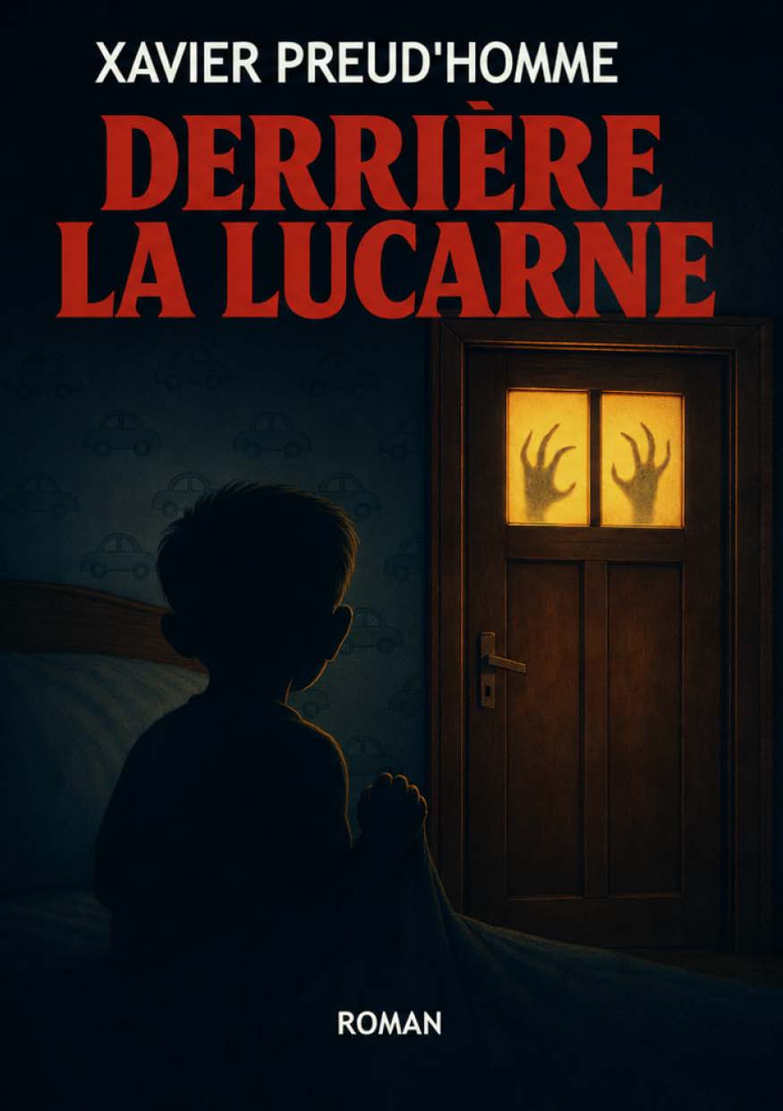 Illustration pour un livre publié : Derrière la lucarne