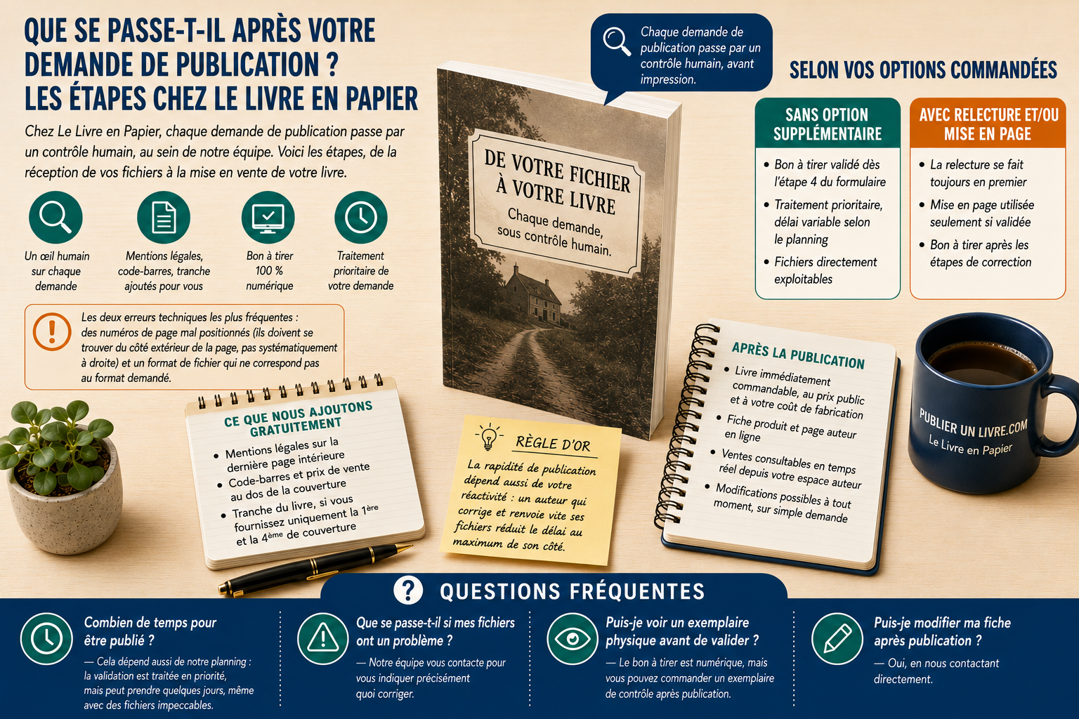 Lire notre article : Que se passe-t-il après votre demande de publication ? Les étapes chez Le Livre en Papier